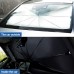 Foldable Car Windshield Sun Shade Umbrella - 125 x 76 cm